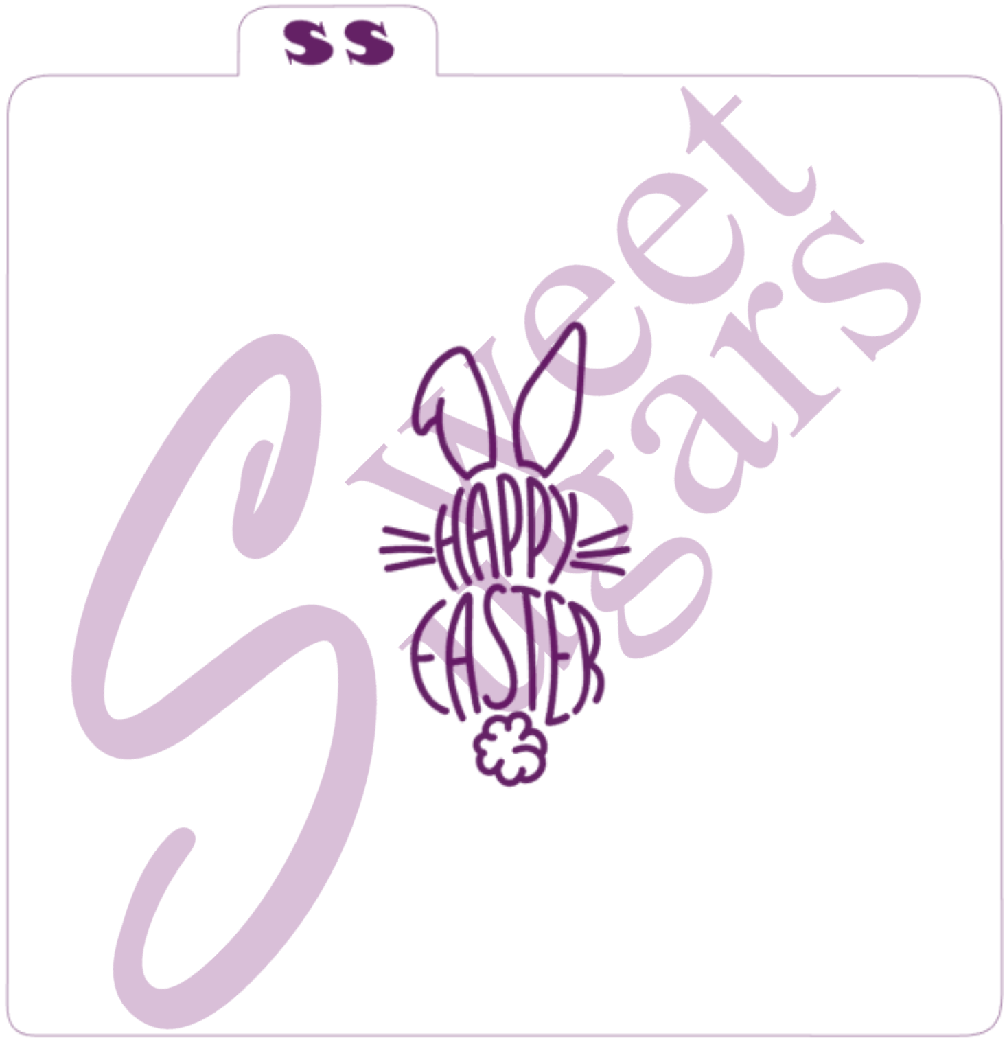 Happy Easter Bunny Silkscreen Stencil image 0