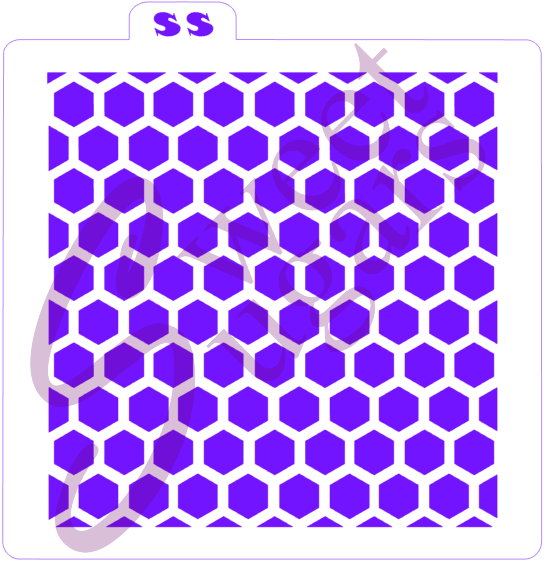 Honeycomb Background Stencil - Traditional or Silkscreen image 0