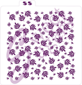 MINI Leaf Background Silkscreen Stencil image 0