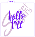 Hello Fall Silkscreen Stencil image 0