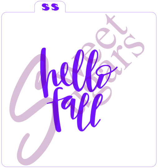 Hello Fall Silkscreen Stencil image 0