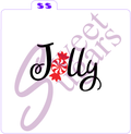 Jolly 2 part Silkscreen Stencil image 0