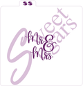 Mr. & Mrs. Handlettered Silkscreen Stencil image 0