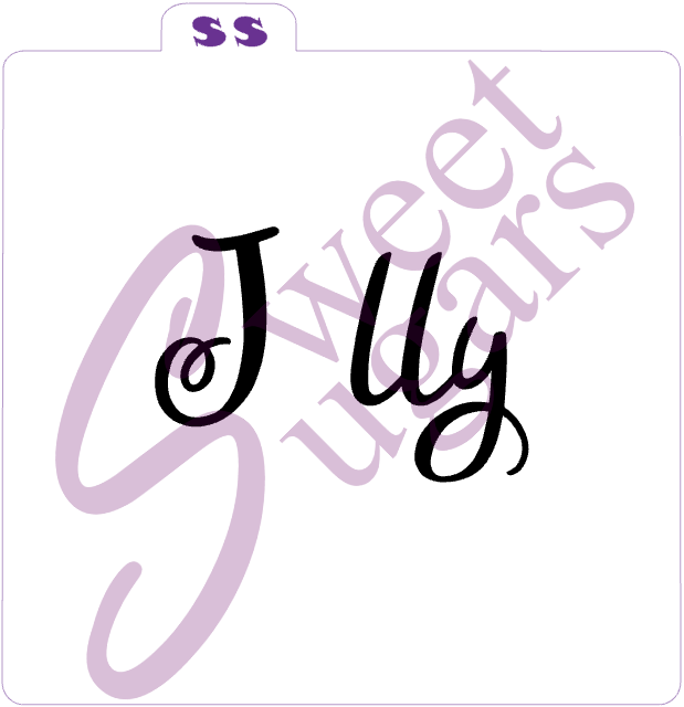 Jolly 2 part Silkscreen Stencil image 1