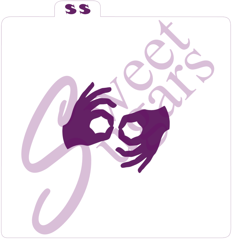 American Sign Language - "Interpreter" Silkscreen Stencil - 2 options available image 0