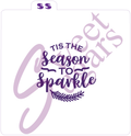 Tis the Season to Sparkle Silkscreen Stencil image 0