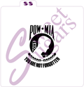 POW MIA Logo Silkscreen Stencil (2 designs available) image 0