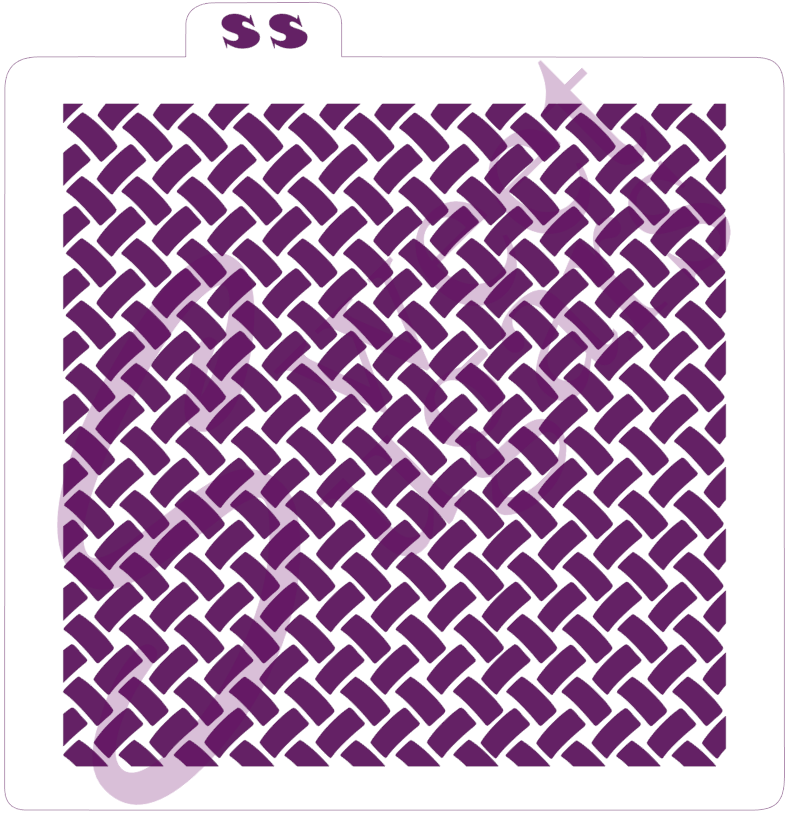Open Basketweave Background (Highlight) Silkscreen Shadow image 0