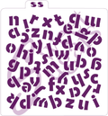 Chunky Alphabet Background Stencil - Traditional or Silkscreen image 0