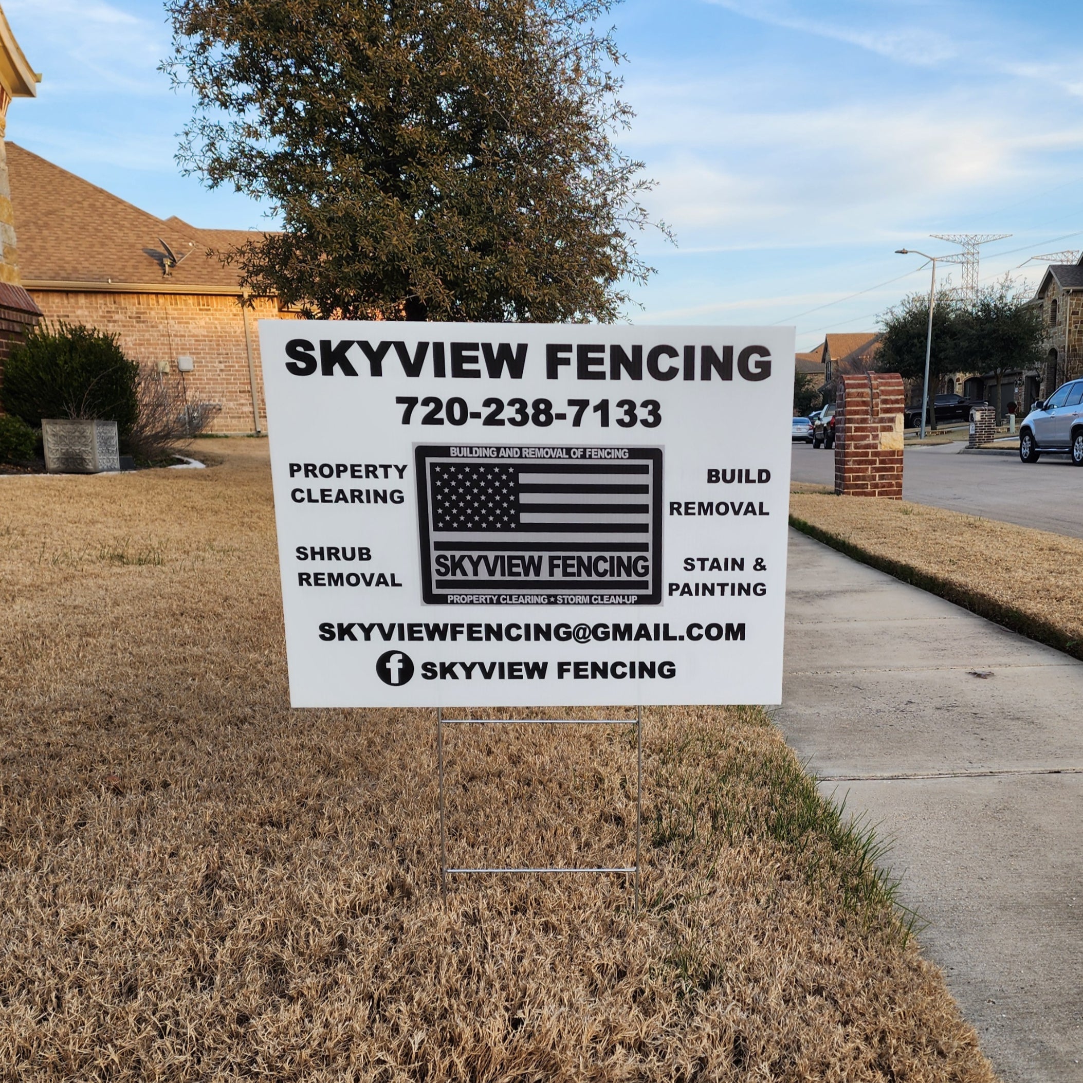 Single-Sided Yard Sign with or without Stake image 0