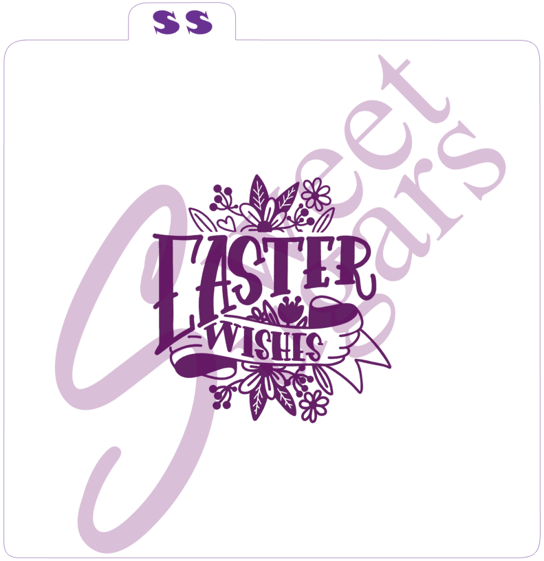 Easter Wishes Silkscreen Stencil image 0