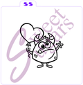 Sweet Monster Love PYO Silkscreen Stencil image 0