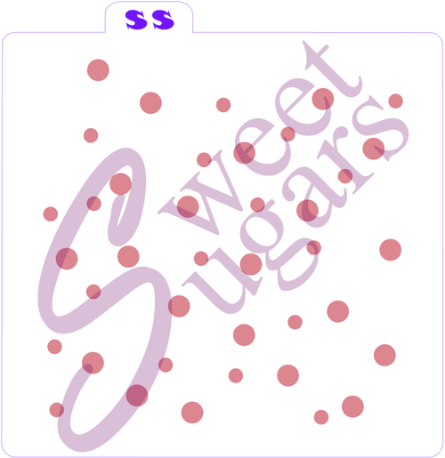 Balls & Stars Background Stencil - Silkscreen or Traditional, 1 part or 2 part image 1