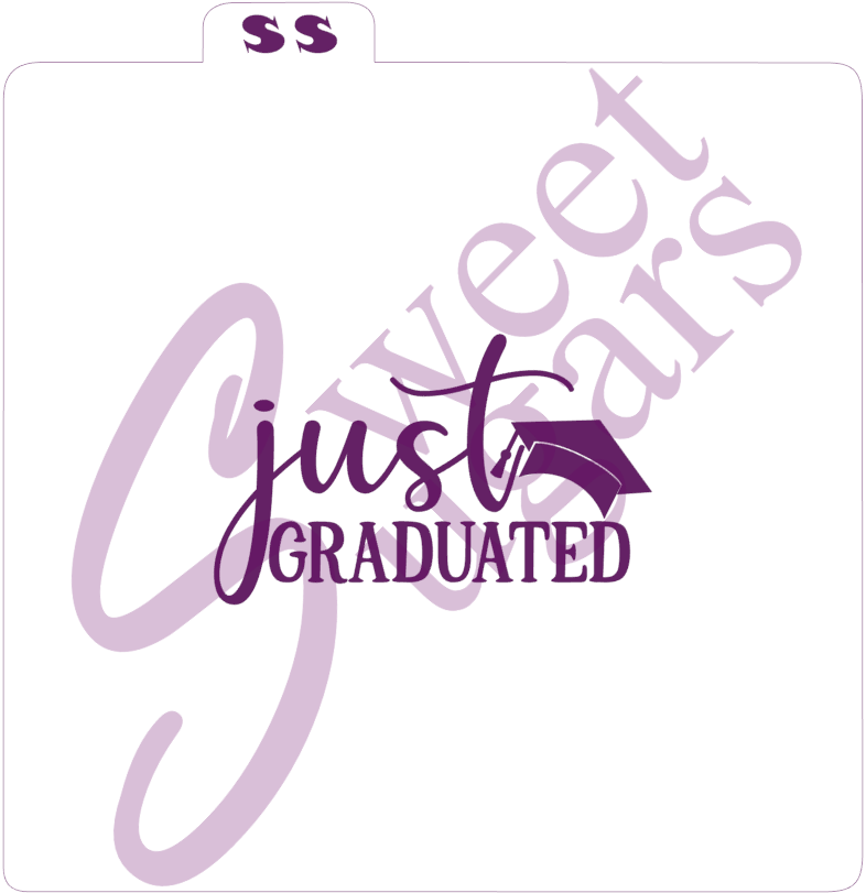 Just Graduated Silkscreen Stencil image 0