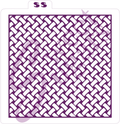 Open Basketweave Background (Shadow) Silkscreen Stencil image 0