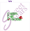 Naughty, Nice, I Can Explain 2 Piece Stencil Set (1 Silkscreen, 1 Traditional) image 0