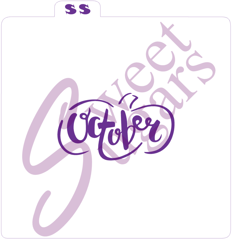 October Pumpkin Silkscreen Stencil image 0