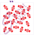 Peppermint Candy Background Silkscreen Stencil image 0