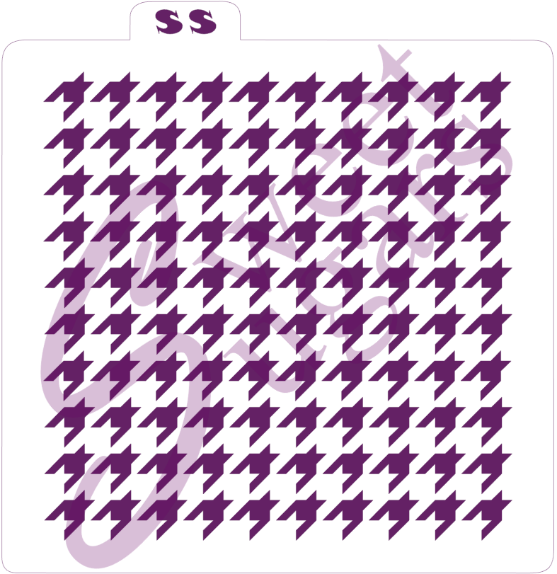 Houndstooth Stencil - Traditional or silkscreen image 0