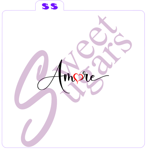 Amore 2 part Silkscreen Stencil image 0