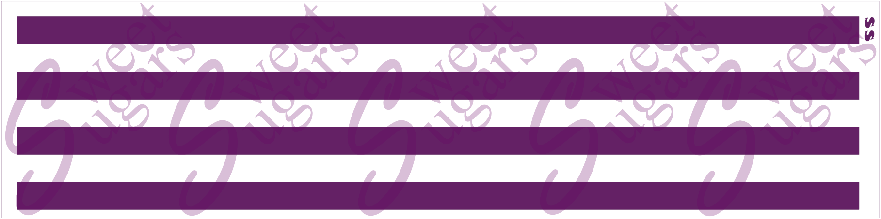 Cake - Horizontal Stripe Silkscreen Stencil - 2 Lengths Available image 0