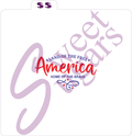 America, Land of the Free, Home of the Brave 2 part Silkscreen Stencil image 0