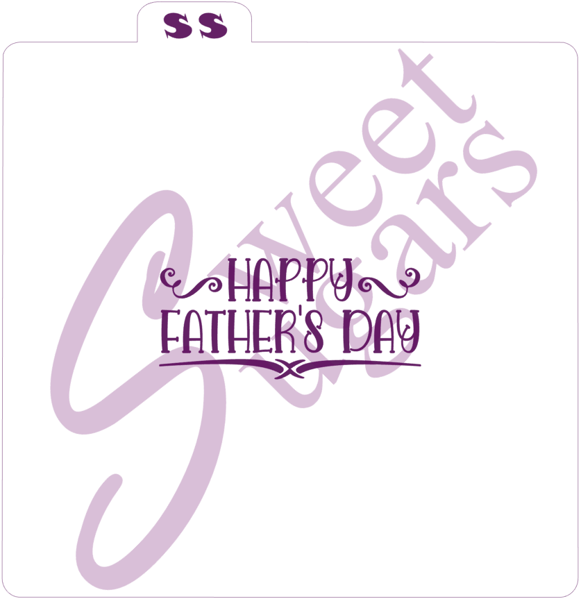 Happy Father's Day Silkscreen Stencil image 0