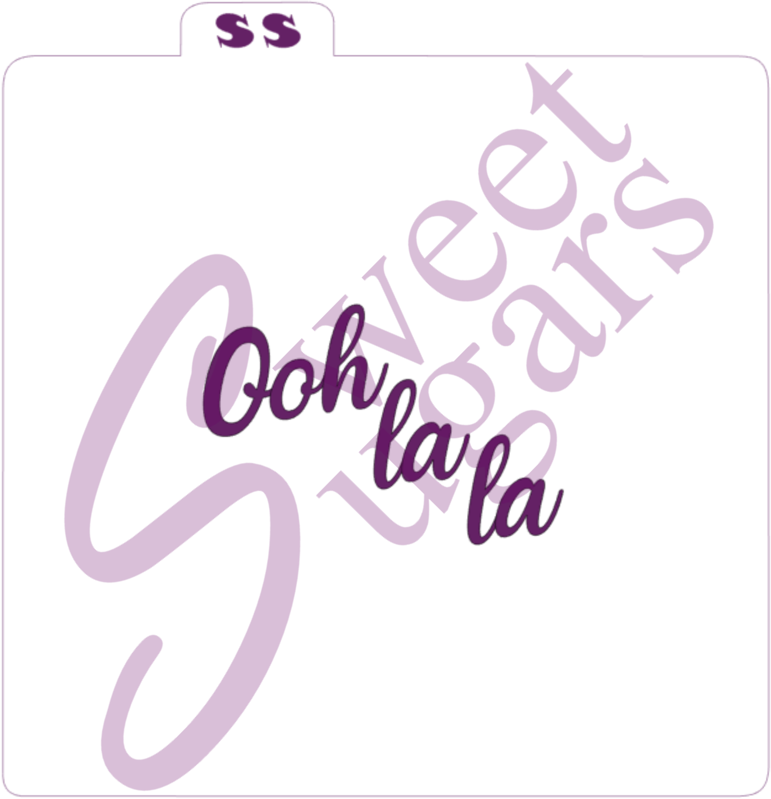 Ooh la la Silkscreen Stencil image 0