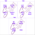 Conversation Heart Silkscreen Stencil Bundle - Large (for 2"-3" cookies) image 0
