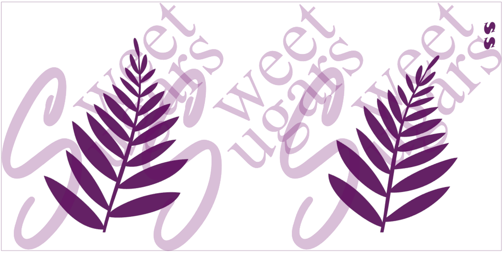 Cake - Large Fern Silkscreen Stencil - 2 Lengths Available image 0