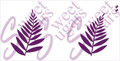 Cake - Large Fern Silkscreen Stencil - 2 Lengths Available image 0
