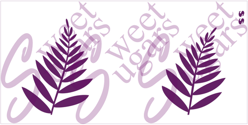 Cake - Large Fern Silkscreen Stencil - 2 Lengths Available image 0