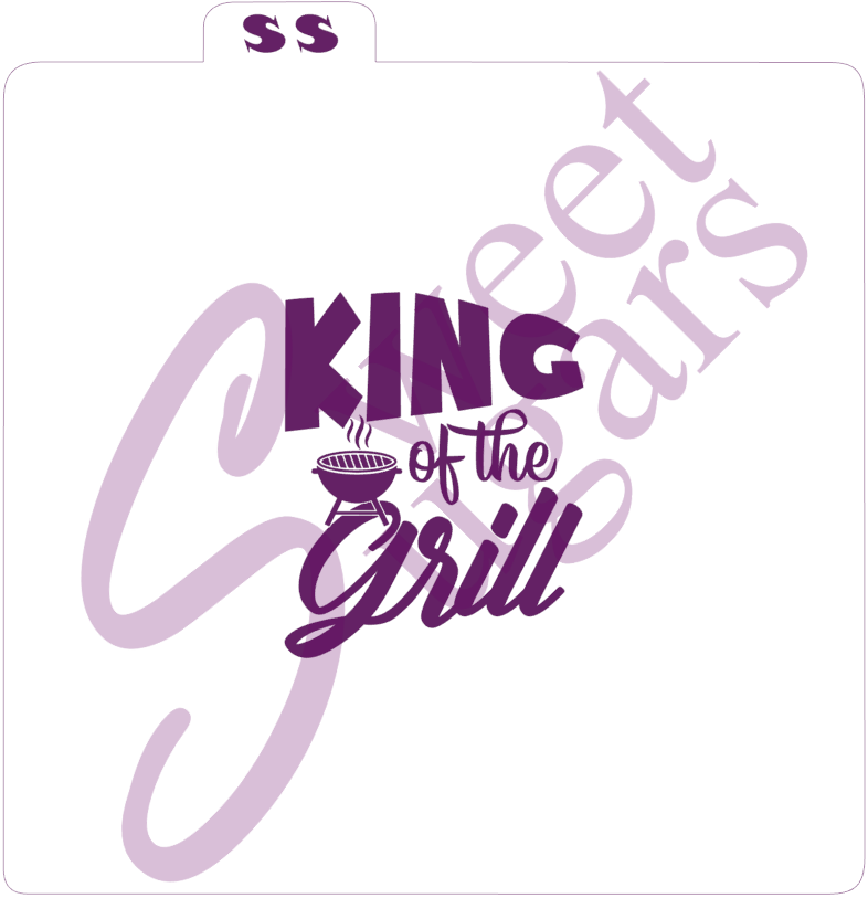 King of the Grill Silkscreen Stencil image 0