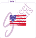 Baseball Flag 2 Part Silkscreen Stencil image 0