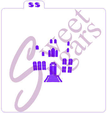 Haunted House 2 Piece Silkscreen Stencil image 2