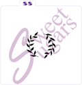 Laurel Circle Stencil - Silkscreen or Traditional - Multiple Sizes Available image 0