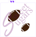 Football - Regular and Mini Silkscreen Stencil image 0