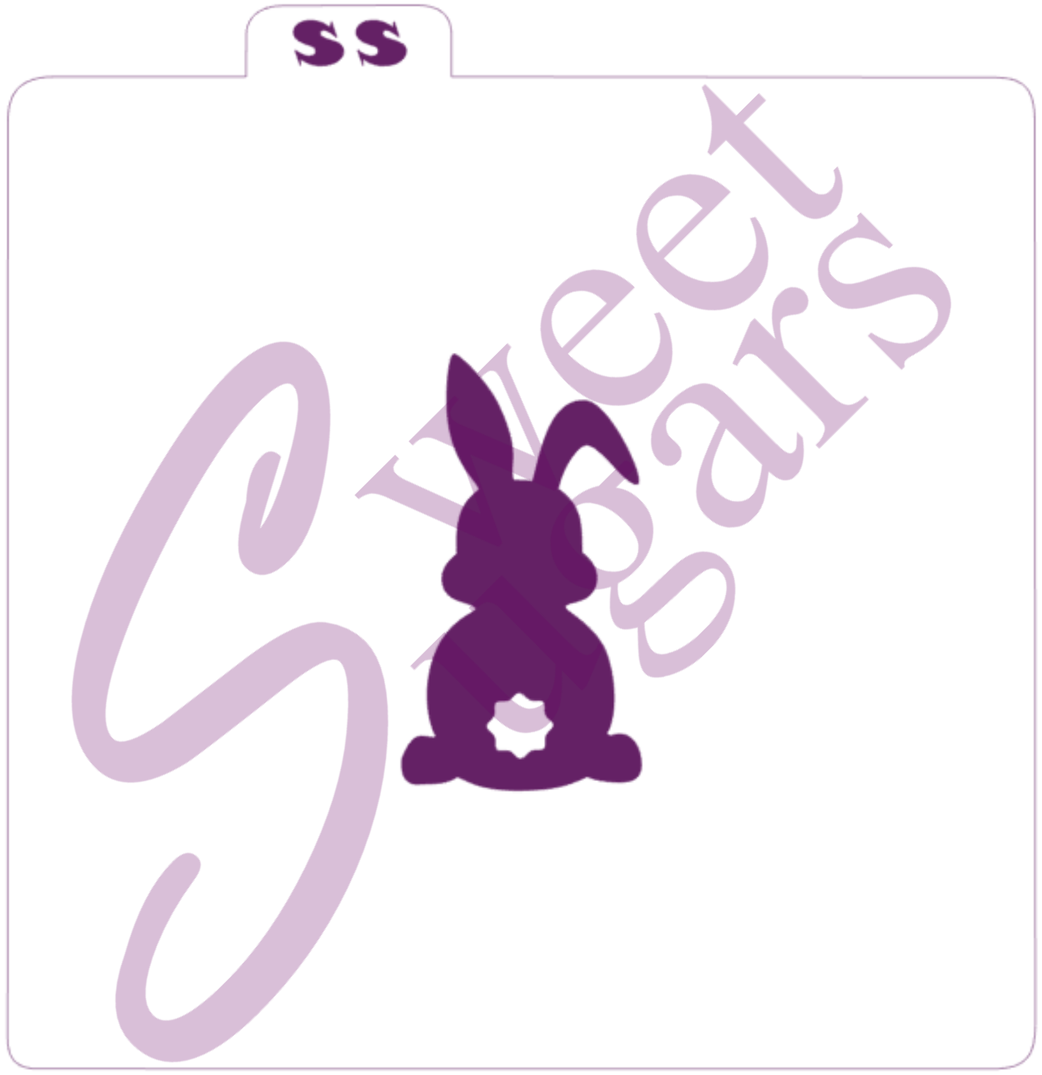Bunny Silhouette Silkscreen Stencil image 0