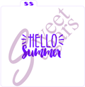 Hello Summer Silkscreen Stencil image 0