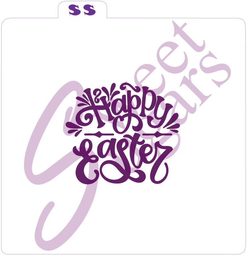 Happy Easter Silkscreen Stencil image 0