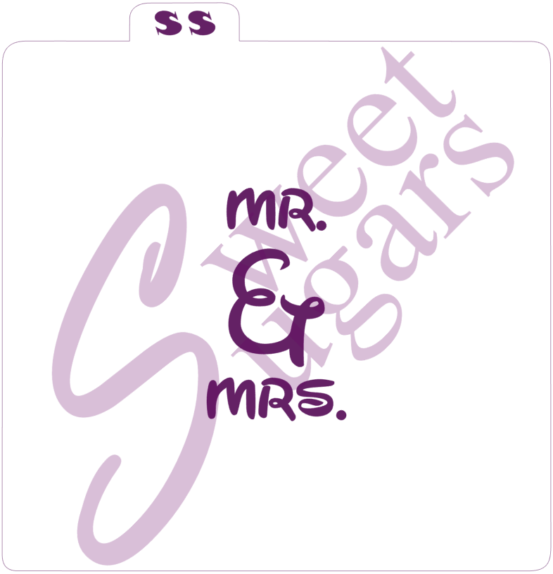Mr. & Mrs. Mouse Style Silkscreen Stencil image 0