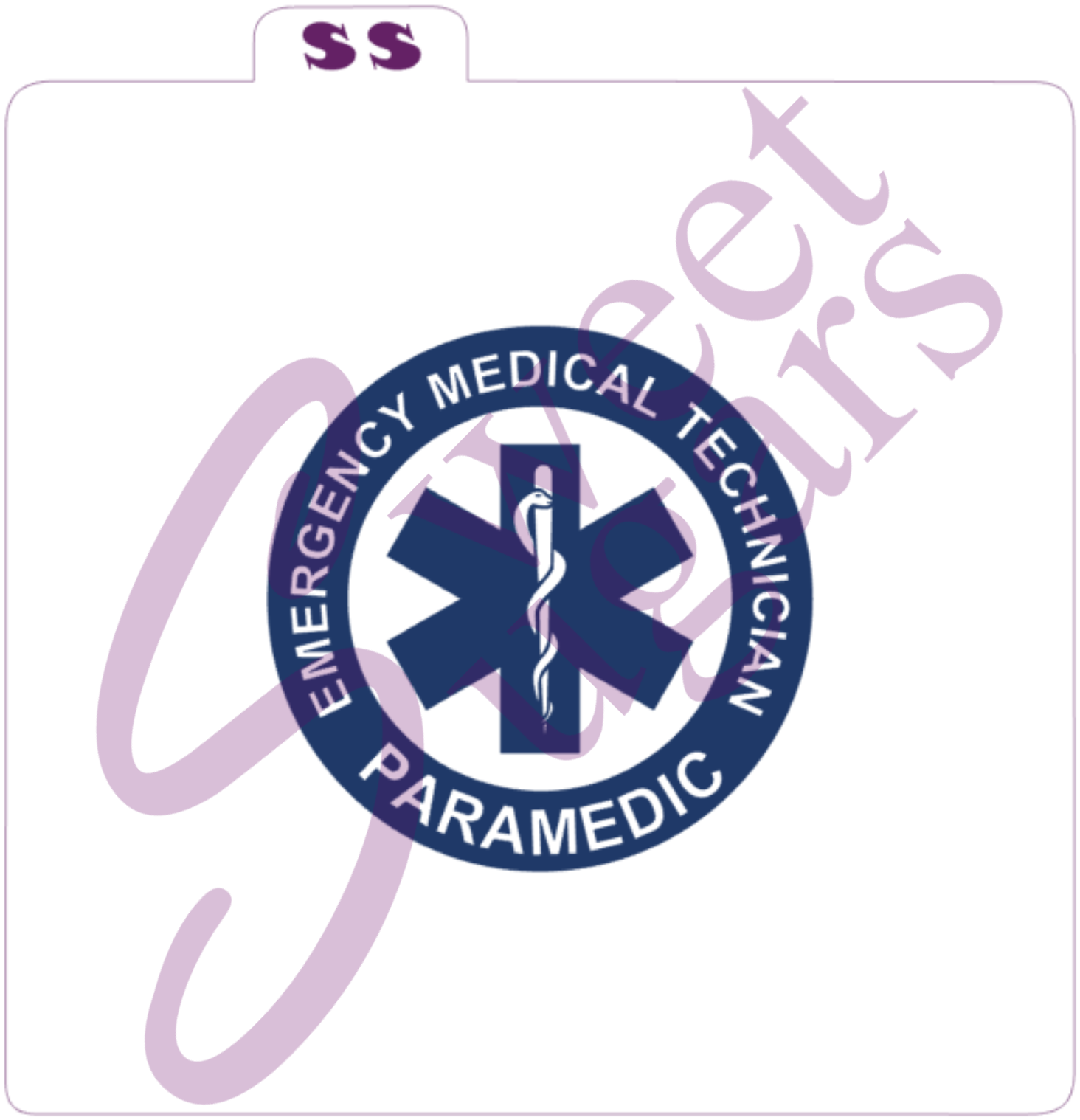 EMT (Emergency Medical Technician) Paramedic Insignia Silkscreen Stencil image 0