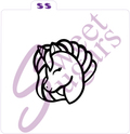 Unicorn Head Paint Your Own (PYO) Silkscreen Stencil image 0