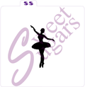 Ballet Dancer Silhouette #1 Silkscreen Stencil image 0