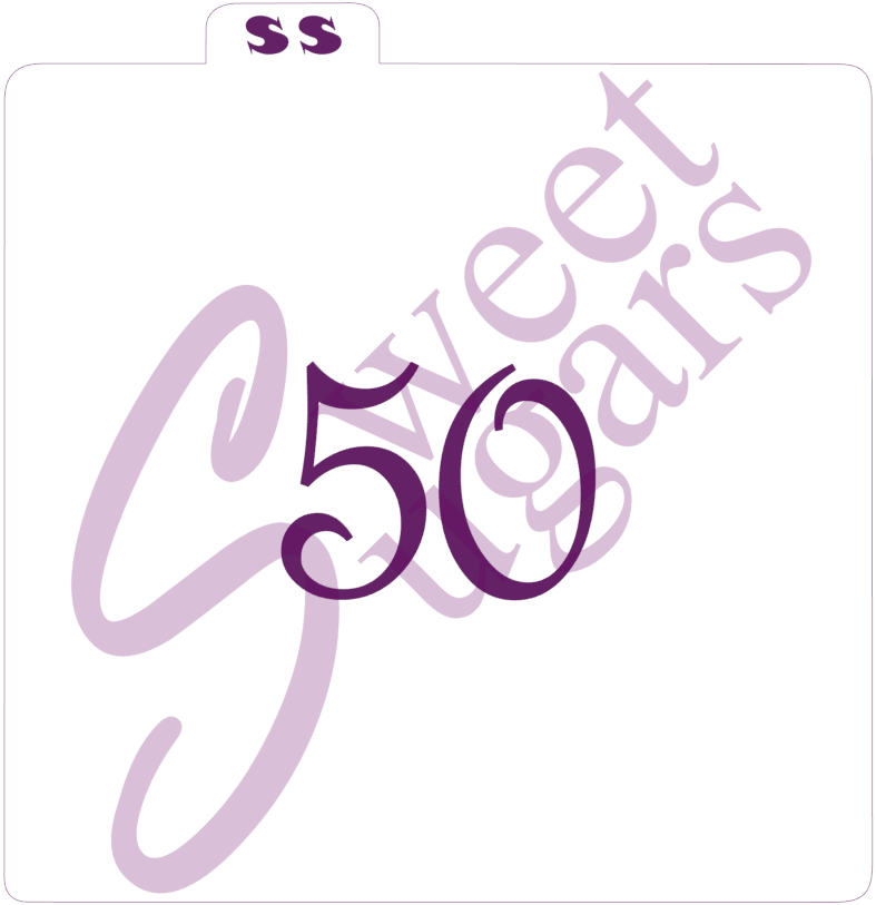 "50" Silkscreen Stencil image 0