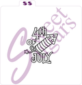 PYO 4th of July Firework Silkscreen Stencil image 0