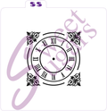 Clock Face Silkscreen Stencil image 0