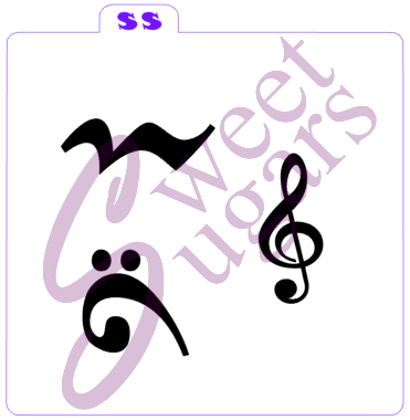 Music Symbols Silkscreen Stencils (Save $4 when ordering the bundle) image 4