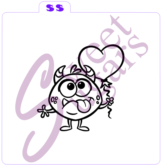 Sassy Monster Lover PYO Silkscreen Stencil image 0