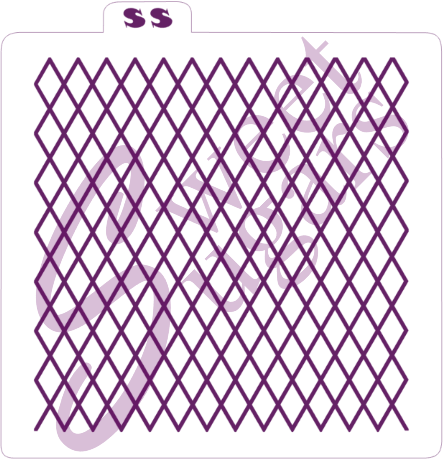 Waffle Cone or Net Background Silkscreen Stencil image 0